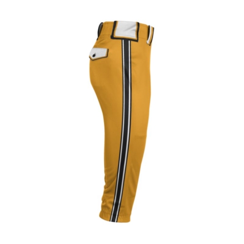 baseball pant yellow white