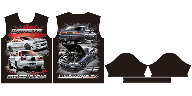 car tee design layout