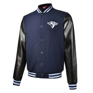 pu sleeves varsity jacket